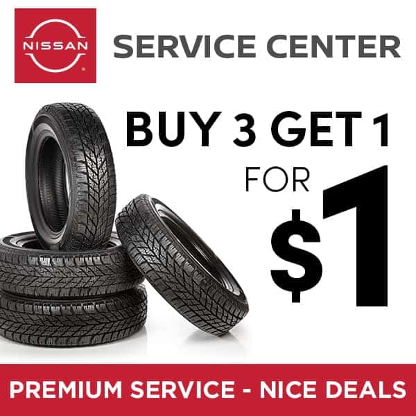 SPECIAL TIRE OFFER: BUY 3, GET 4TH FOR A $1