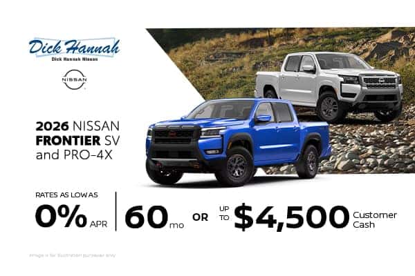 2026 Nissan Frontier SV and PRO-4X