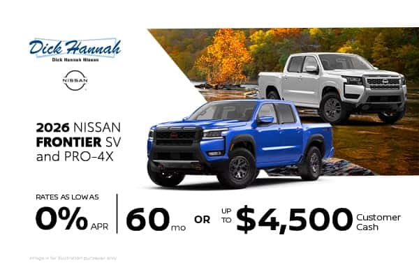 2026 Nissan Frontier SV and PRO-4X