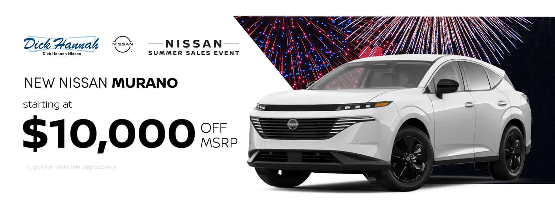 New Nissan Muranos starting at $10,000 off MSRP.