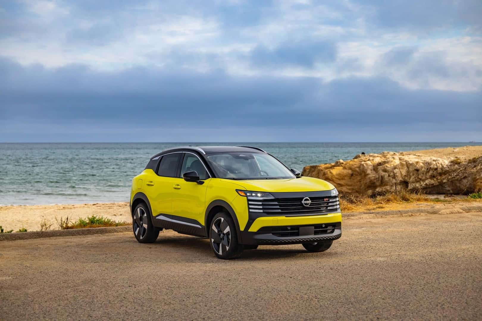 The Center Of Attention, The Highly Acclaimed And Awarded 2025 Nissan Kicks At A Calm Beach