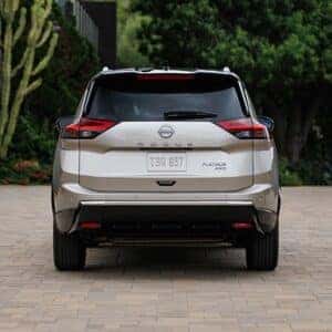 2025 Nissan Rogue Parked in the Driveway Rear View
