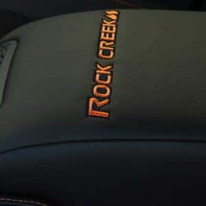 2025 Nissan Pathfinder Rock Creek Interior Bold Orange Stitching