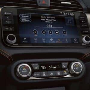 2025 Nissan Versa Interior Detail Touch Screen Controls