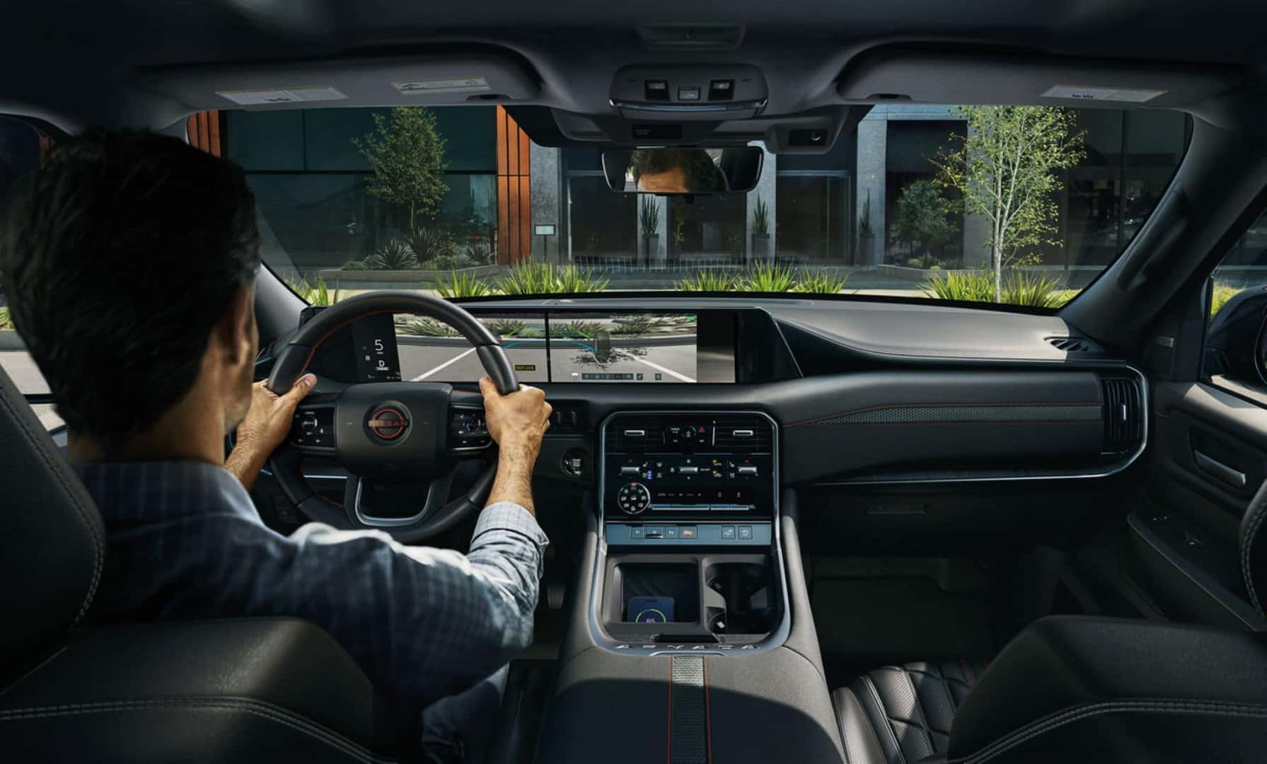 The Invisible Hood Feature Used Inside The 2025 Nissan Armada.