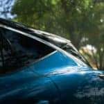 2025 Nissan Murano Aurora Blue Metallic rear pillar