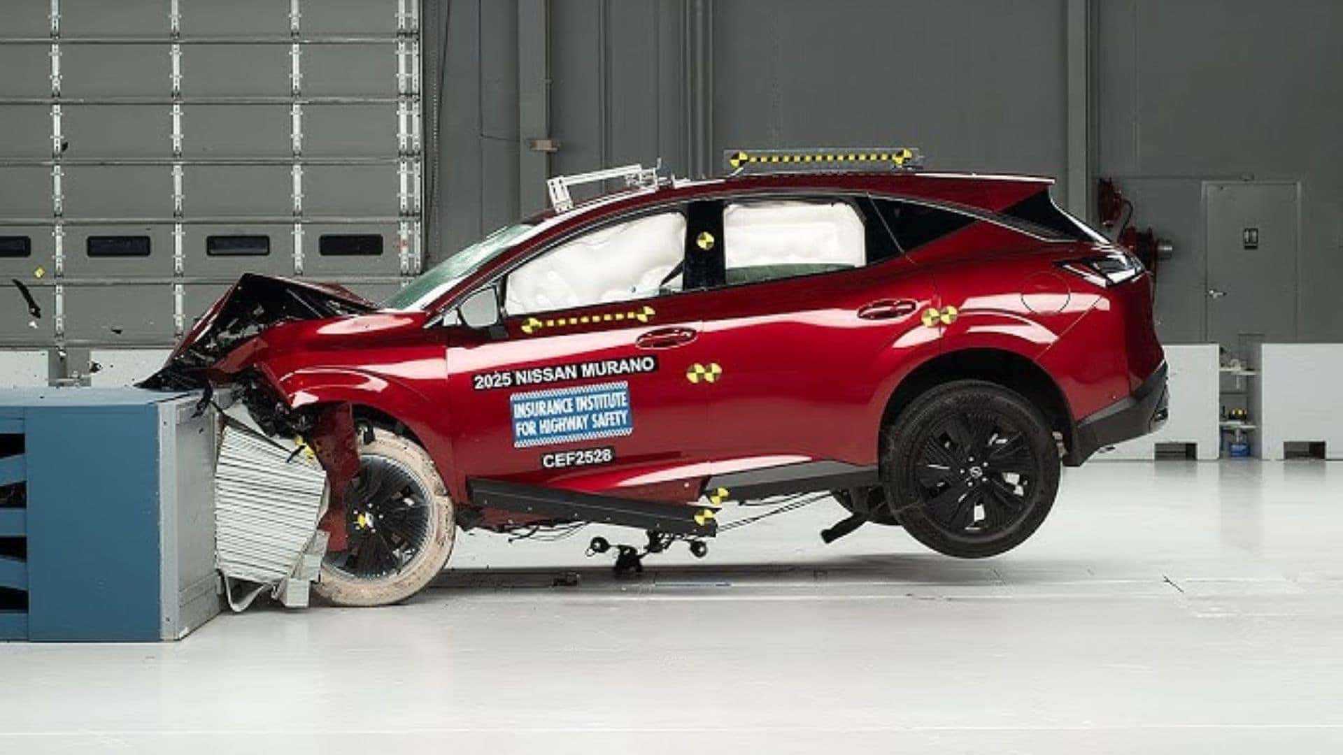 The Nissan Murano Passing The Crash Test, Winning The IIHS Top Safety Pick