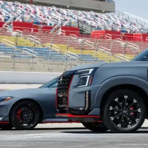 2026 Nissan Armada NISMO at the Track Front Detail