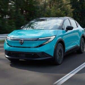 2026 Nissan Leaf All New Front View on the Road
