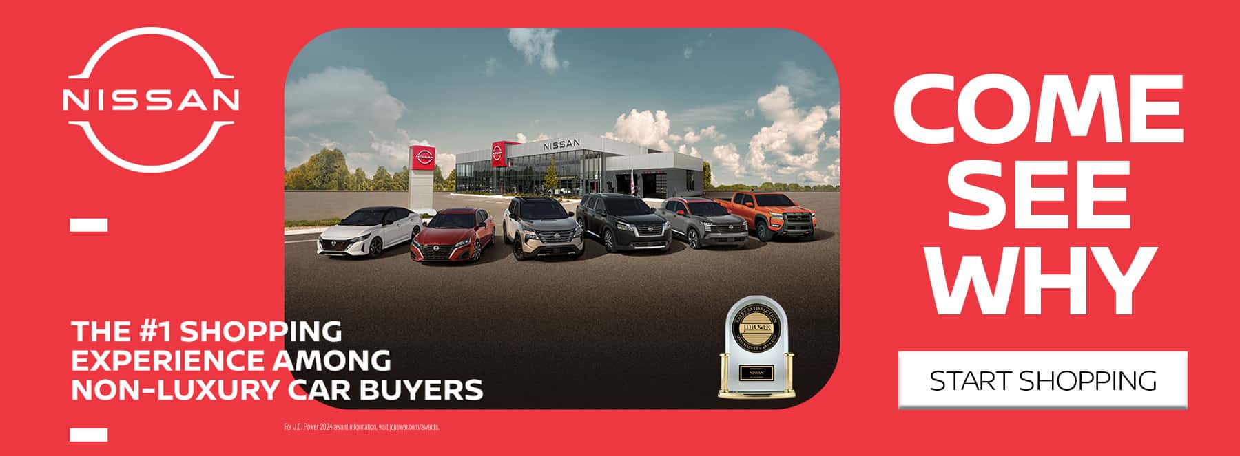 Nissan is ranked #1 in Customer Shopping Experience by J.D. Power