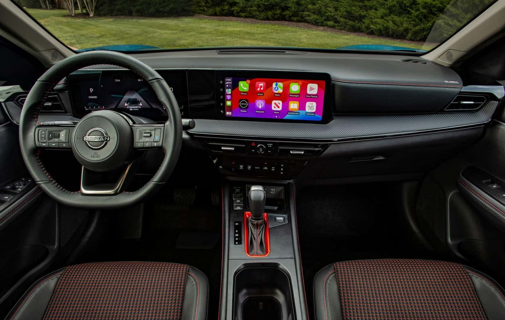 The Front Interior Of The Highly Acclaimed 2024 Nissan Kicks