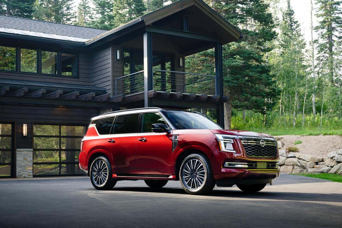 2025 Nissan Armada Platinum Reserve Parked at Home