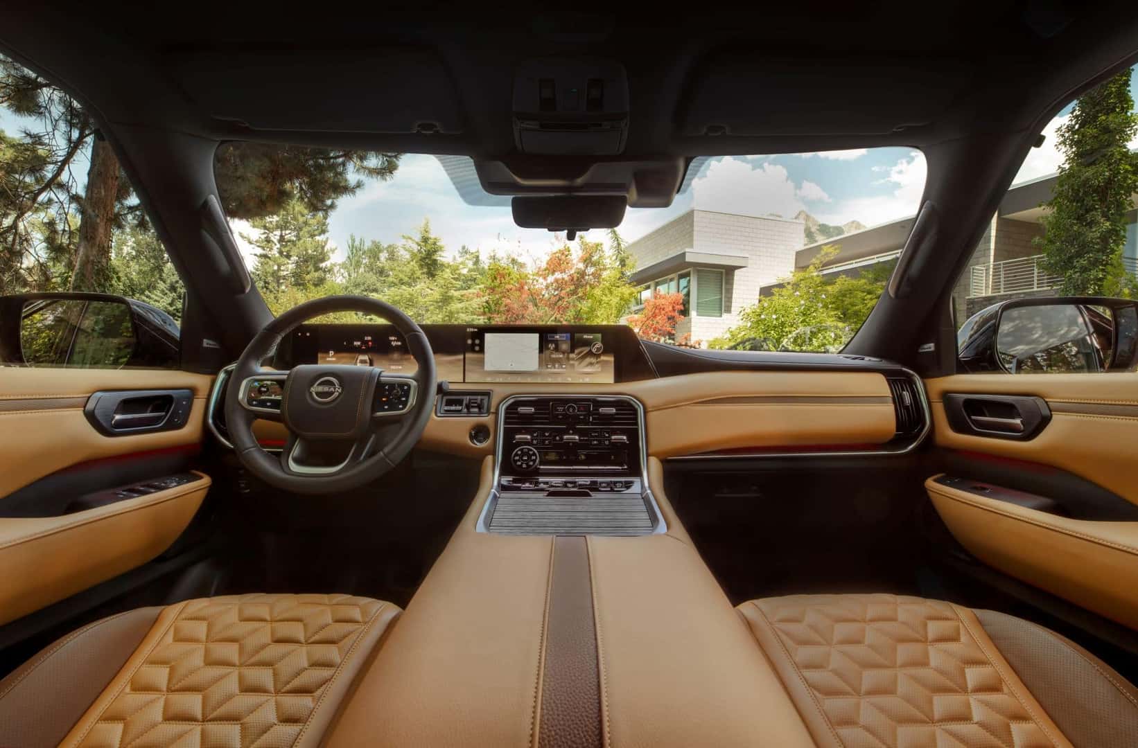 The Upgraded Front Interior Of The Fantastic And Beloved 2025 Nissan Armada