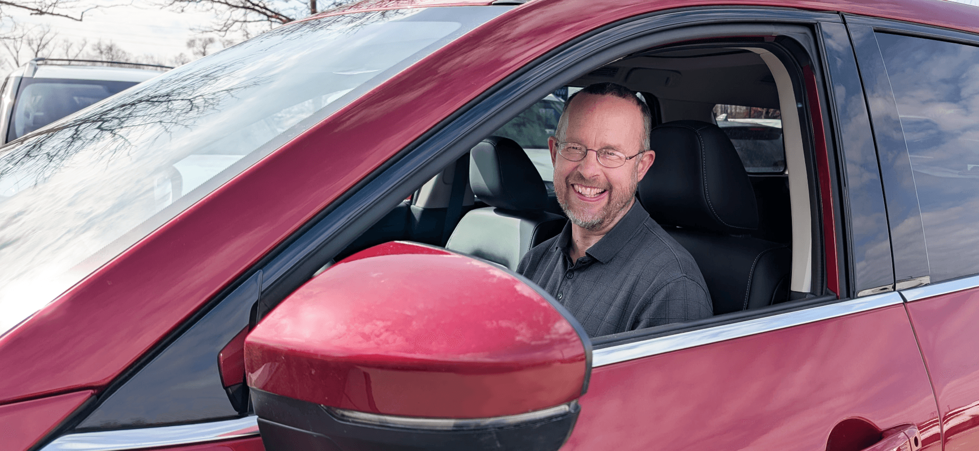 Patrick Dennis, "Golden Ears", Sitting Inside A Superior Nissan Vehicle