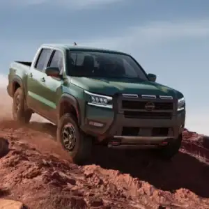2026 Nissan Frontier PRO-4X Green off-road