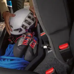 2026 Nissan Frontier Crew Cab PRO-4X under seat storage