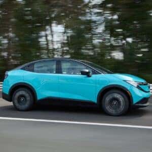 2026 Nissan Leaf Side View in Motion