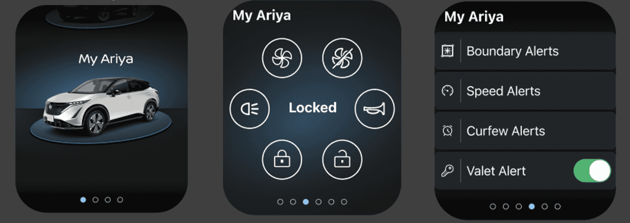 MyNissan App Wearable Interface for Apple Watch