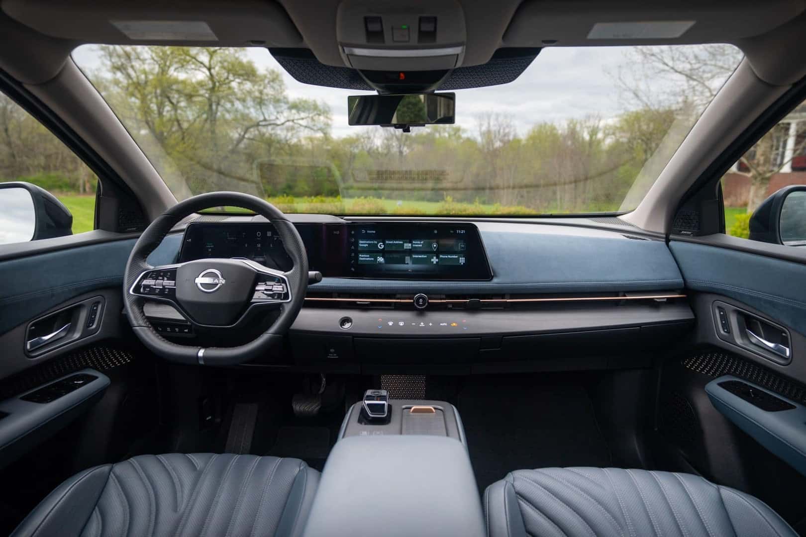 The Front Interior Of The Magnificent 2024 Nissan Ariya