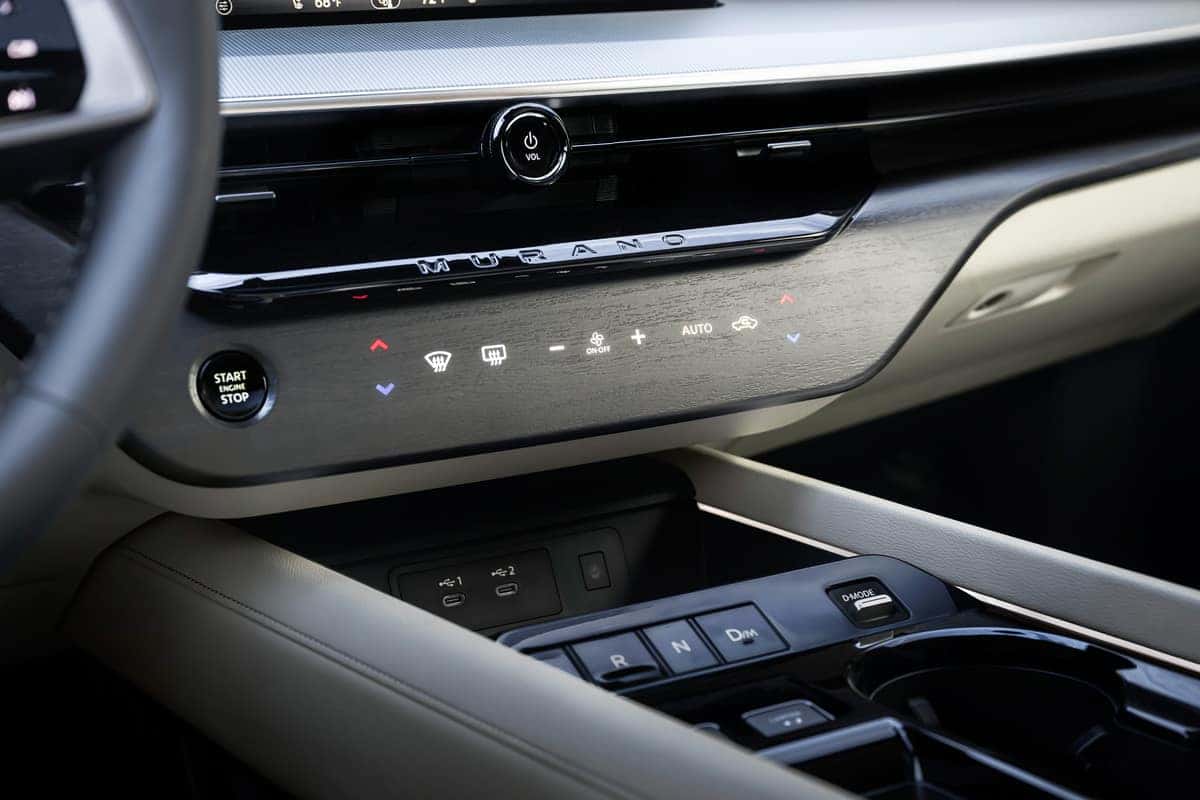 2025 Nissan Murano Center Console Buttons