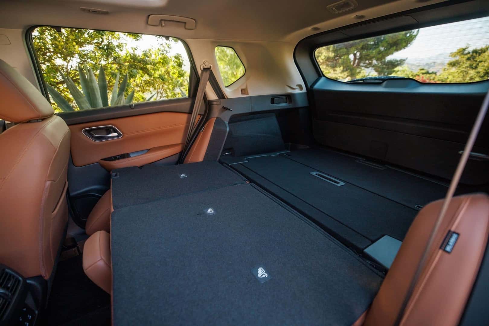2024 Nissan Rogue with View of Cargo Space with Back Seat Down