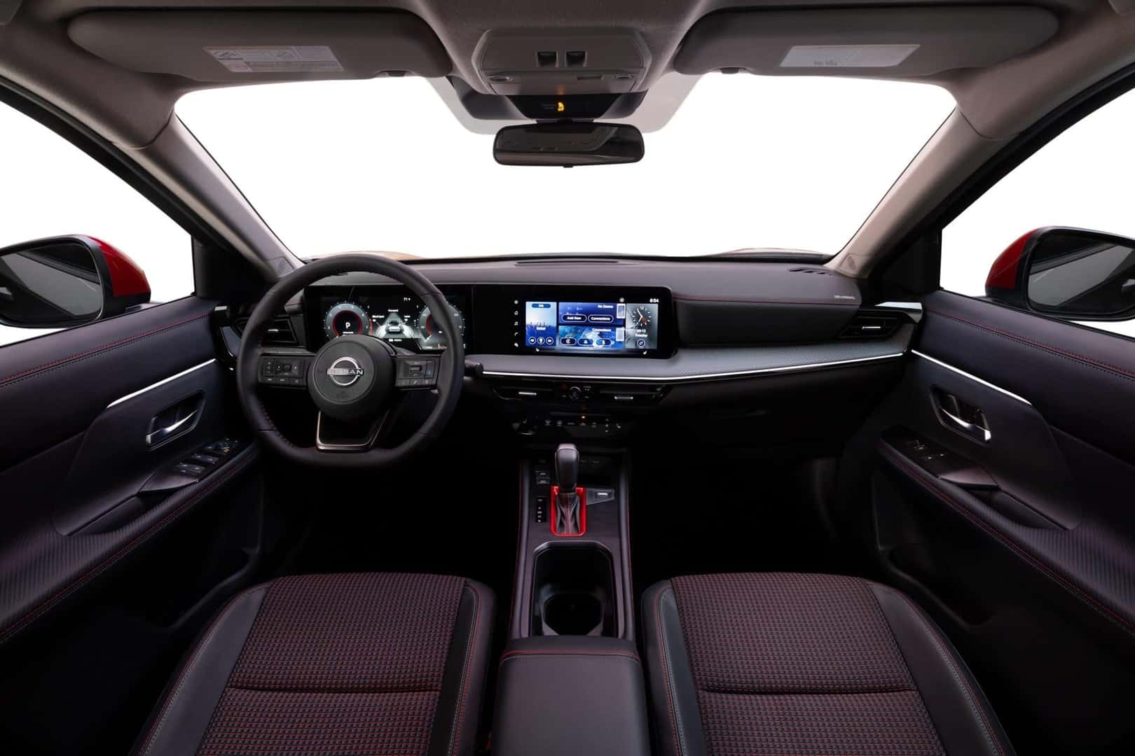 The Outfitted And Fancy Front Interior Of The 2025 Nissan Kicks