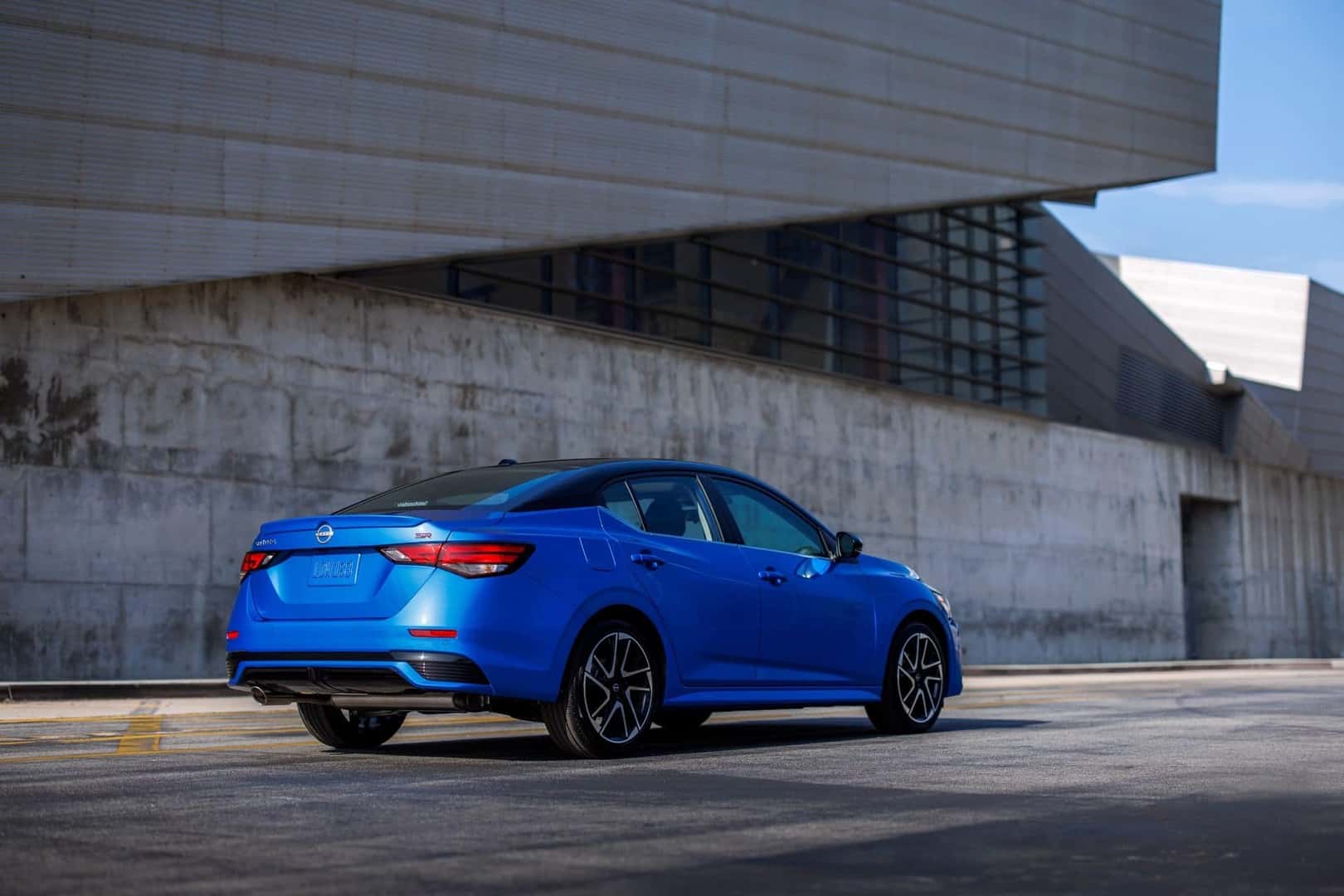 The Blue And Quiet Back Profile Of The 2025 Nissan Sentra