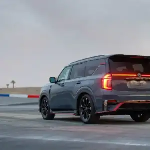 2026 Nissan Armada NISMO Rear Headlights at the Track