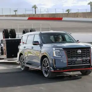 2026 Nissan Armada NISMO Towing at the Track