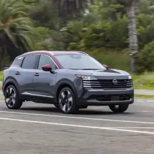 Front Side View in Motion in the 2026 Nissan Kicks