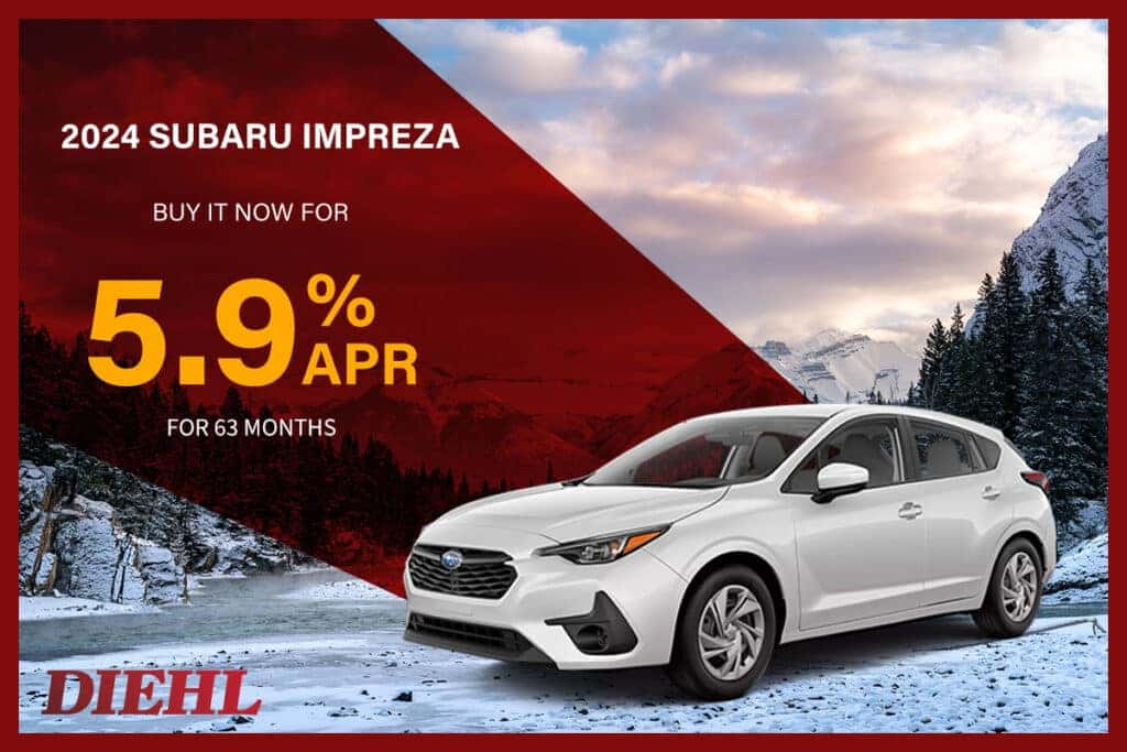 5.9% APR financing on 2024 Subaru Impreza