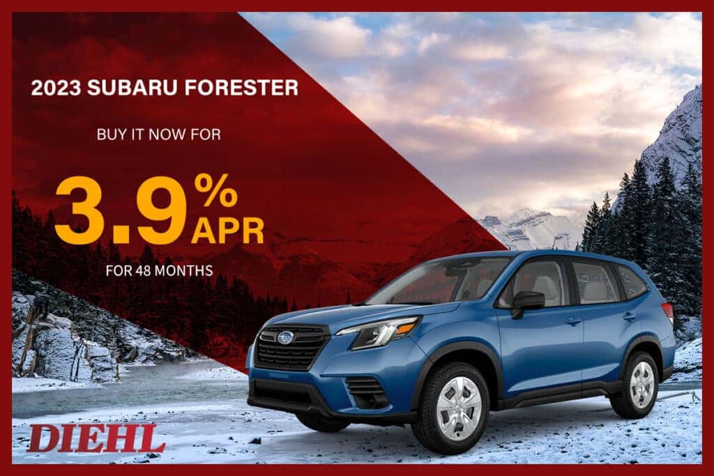 3.9% APR financing on 2023 Subaru Forester
