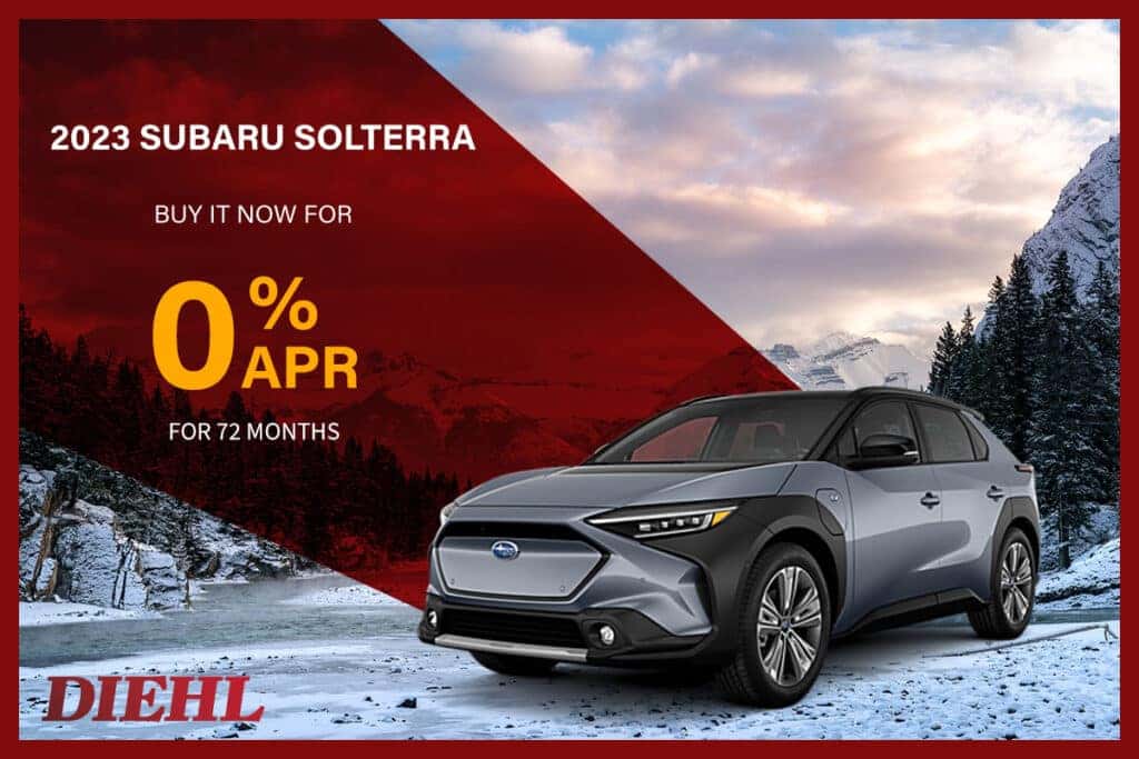 0% APR financing on 2023 Subaru Solterra