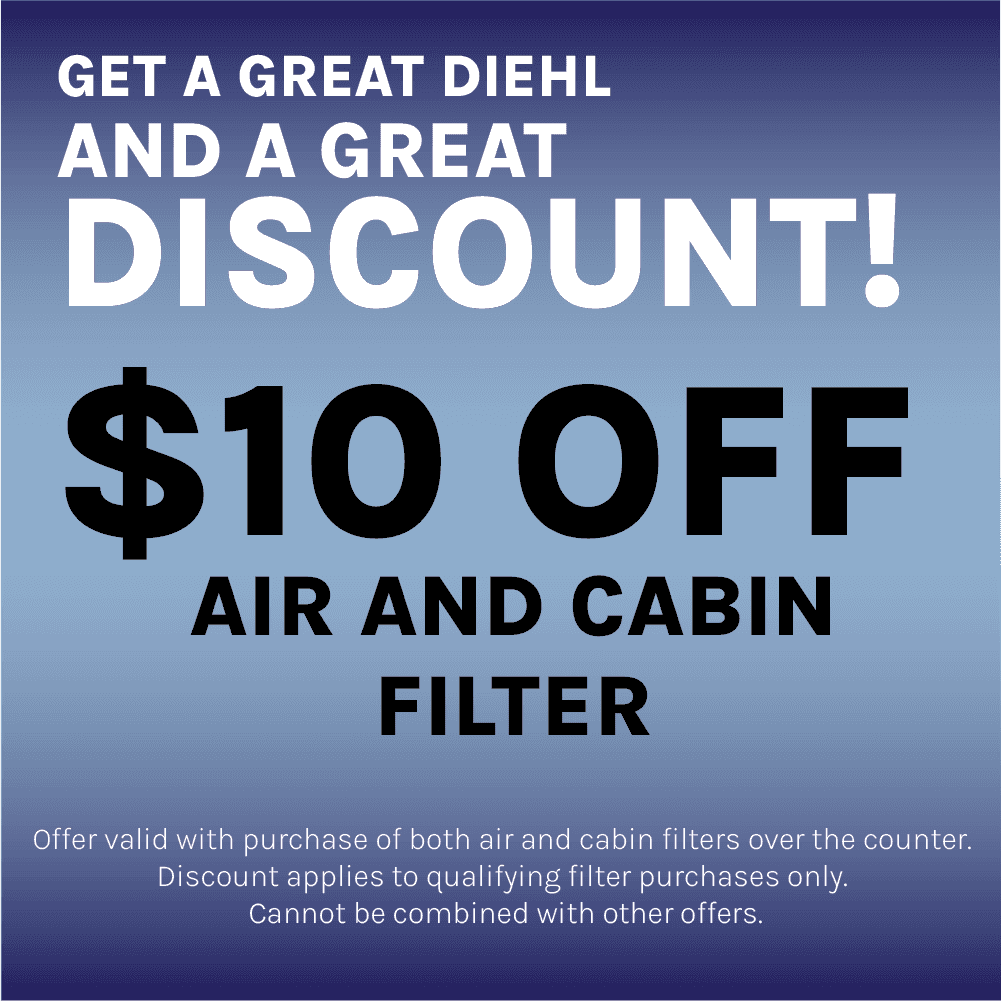 $10 off cabin and engine filter
