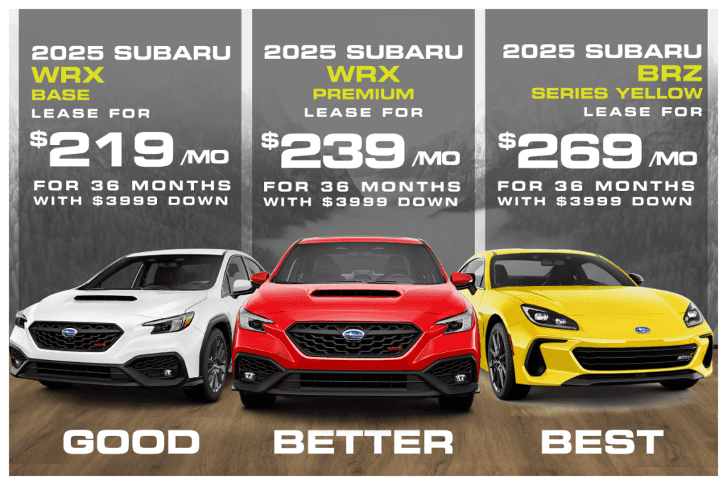 NEW 2025 Subaru WRX Base OR Premium OR BRZ Series Yellow