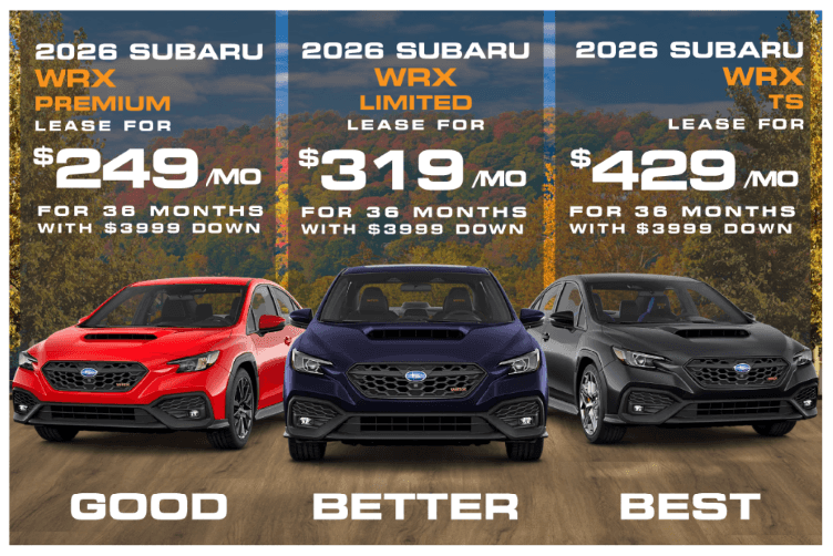NEW 2026 Subaru WRX Premium OR Limited OR TS