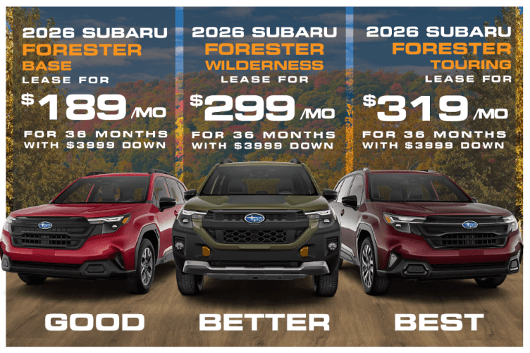 NEW 2026 Subaru Forester Base OR Wilderness OR Touring