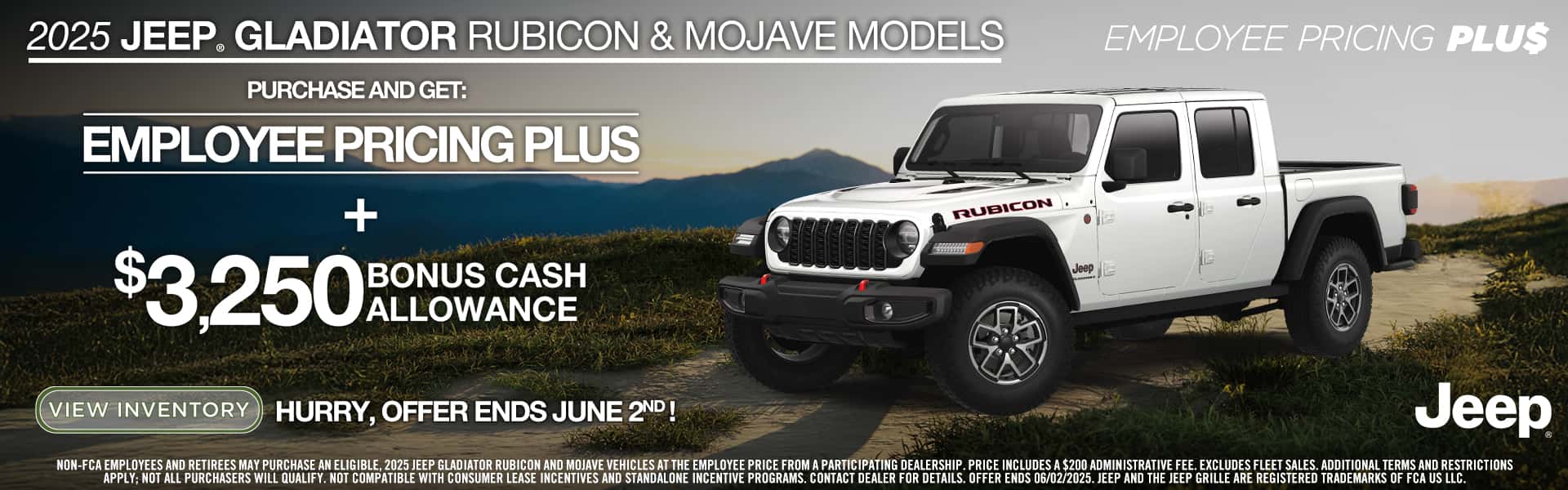 2025 Jeep Gladiator Rubicon & Mojave Models