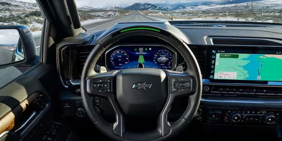 Super cruise screen in the Chevrolet Tahoe