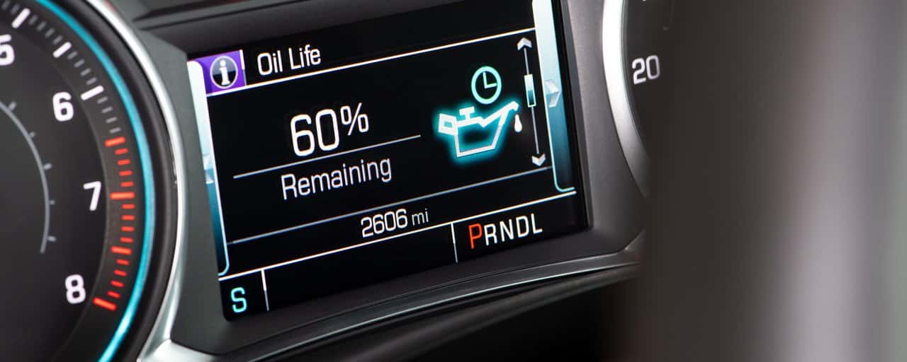 60% oil life remaining in a Chevrolet vehicle