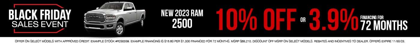 Ram 2500 Black Friday Event