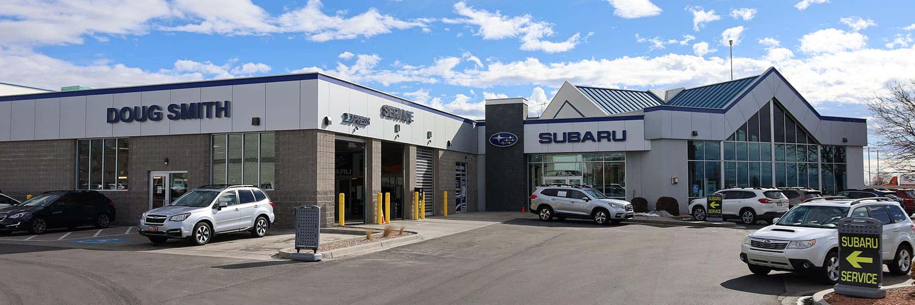 Doug Smith Subaru Exterior Building Close