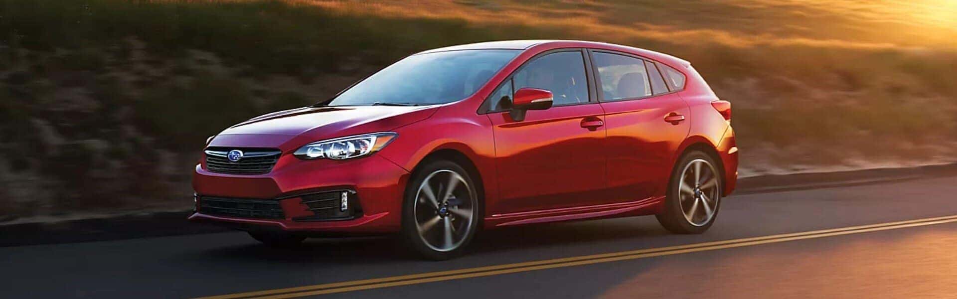 2023 Subaru Impreza Sport 5-door In Lithium Red Pearl