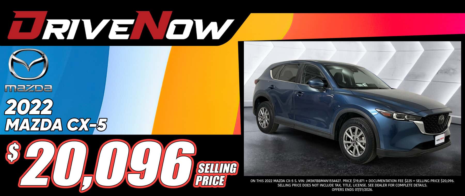 DriveNow July 2026 CX-5 Special