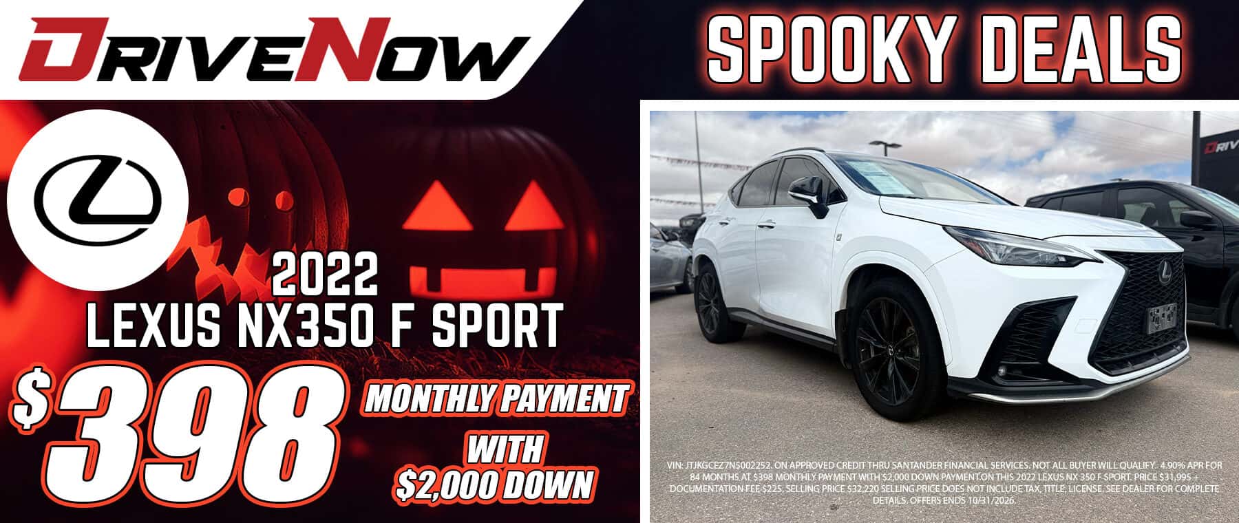 DriveNow October 2026 Lexus Special