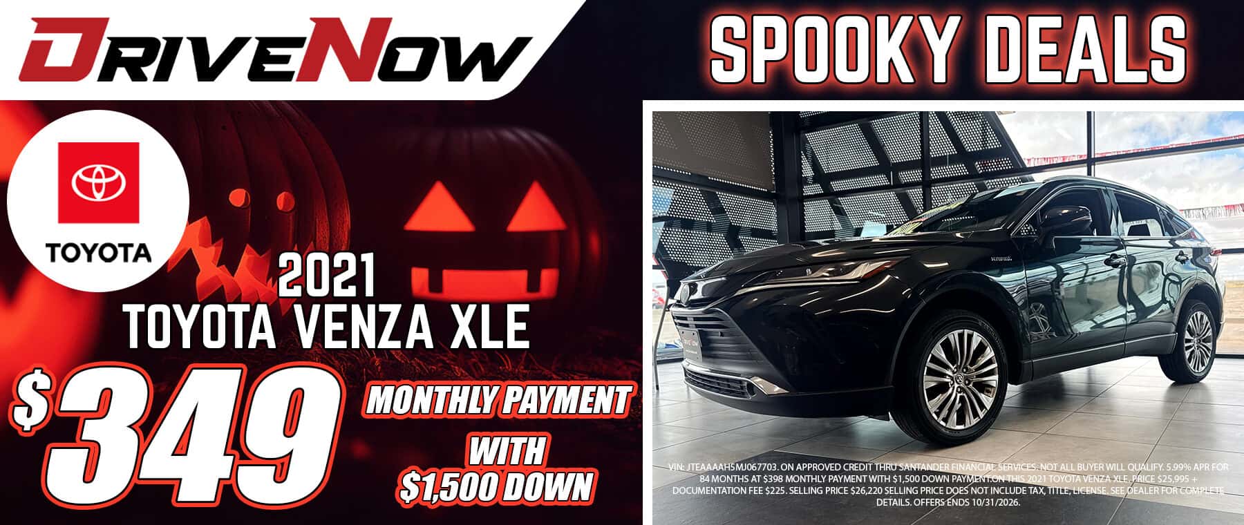 DriveNow October 2026 Venza Special