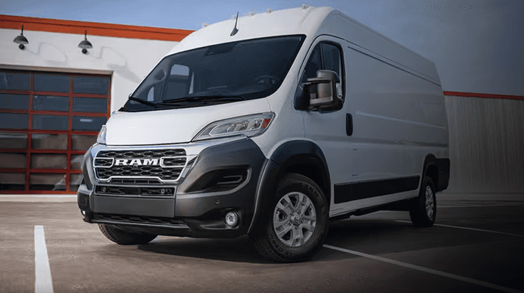 2025 Ram ProMaster EV electric commercial van for sale at Earnhardt CDJR Gilbert AZ