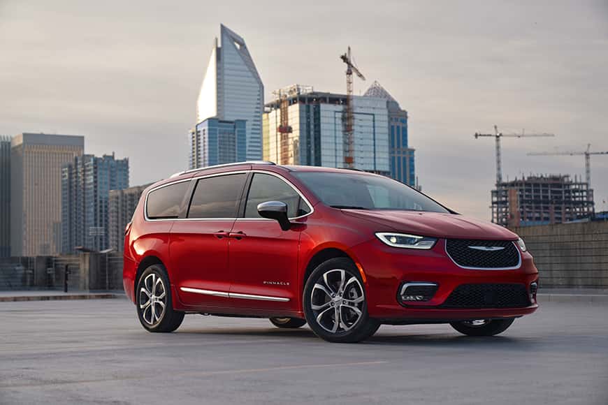 2026 Chrysler Pacifica shows off its new red exterior 