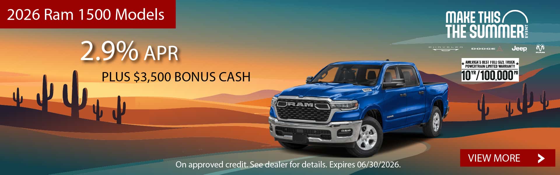 2026 Ram 1500 APR offer at Earnhardt CDJR