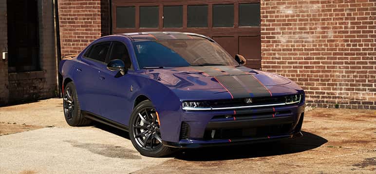 The 2027 Dodge Charger in Phoenix shows off its limited edition color, the groovy Purple Haze.